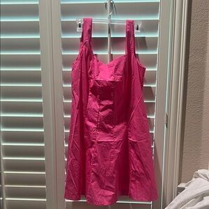 Vibrant Pink Sleeveless Dress